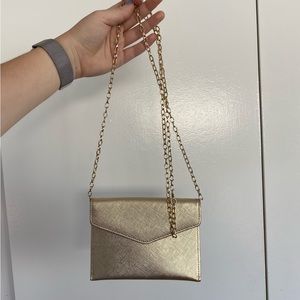 Nordstrom mini crossbody / clutch gold